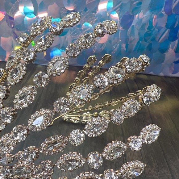 Wedding Headband, Wedding Crystal Headpiece for Brides, Prom, Bridesmaid, Party - Picture 6 of 6